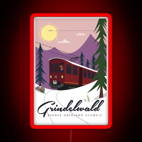 Grindelwald Poster RGB Neon Sign