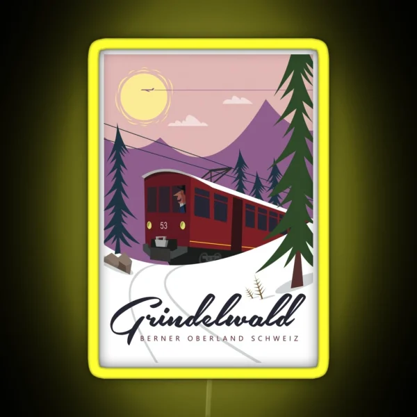 Grindelwald Poster RGB Neon Sign