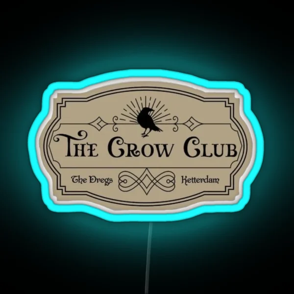 Grishaverse The Crow Club Brown RGB Neon Sign