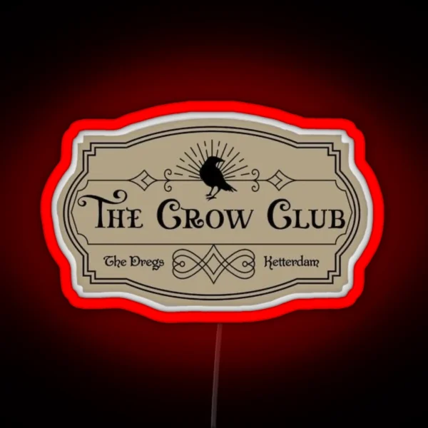Grishaverse The Crow Club Brown RGB Neon Sign