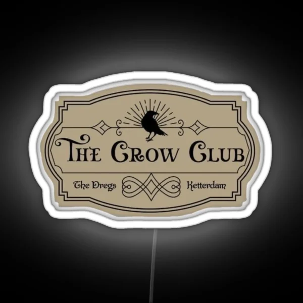 Grishaverse The Crow Club Brown RGB Neon Sign