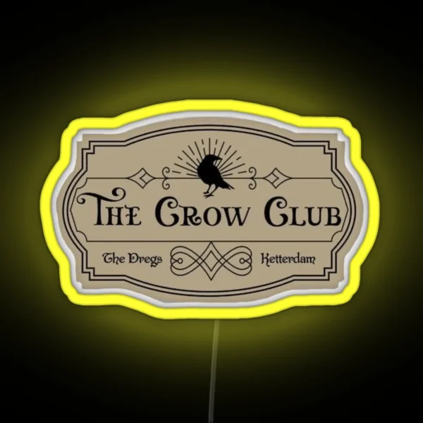 Grishaverse The Crow Club Brown RGB Neon Sign