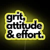 Grit Attitude And Effort Growth Mindset RGB Neon Sign - Image 5