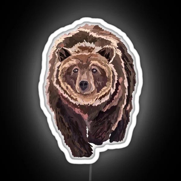 Grizzly Bear RGB Neon Sign