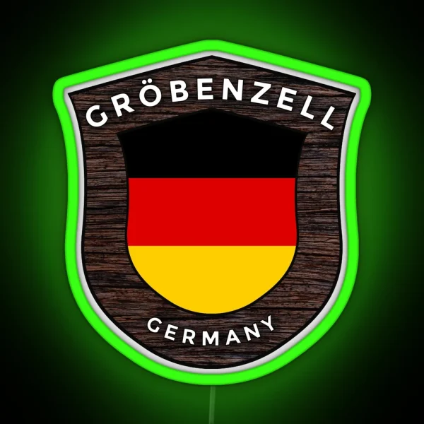 Gro Benzell Germany Emblem Flag RGB Neon Sign