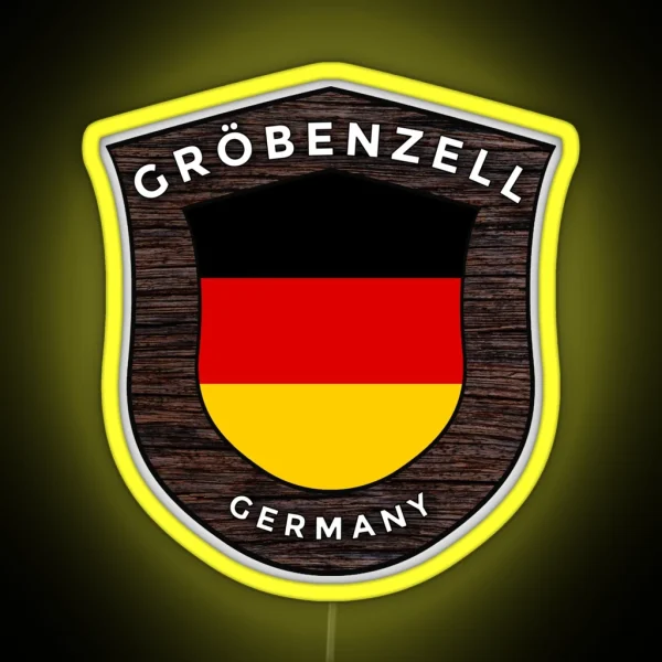 Gro Benzell Germany Emblem Flag RGB Neon Sign