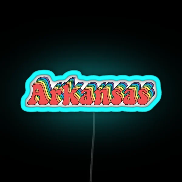 Groovy Arkansas RGB Neon Sign
