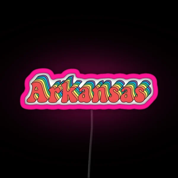 Groovy Arkansas RGB Neon Sign