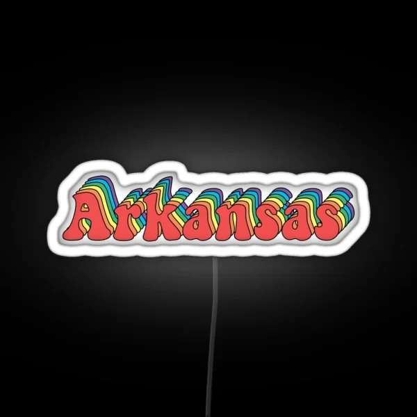 Groovy Arkansas RGB Neon Sign