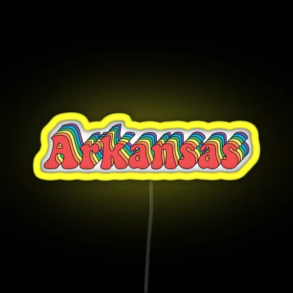 Groovy Arkansas RGB Neon Sign
