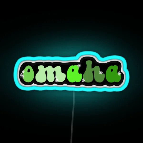 Groovy Omaha RGB Neon Sign