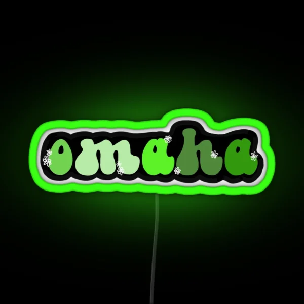 Groovy Omaha RGB Neon Sign