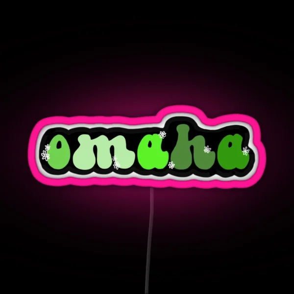 Groovy Omaha RGB Neon Sign