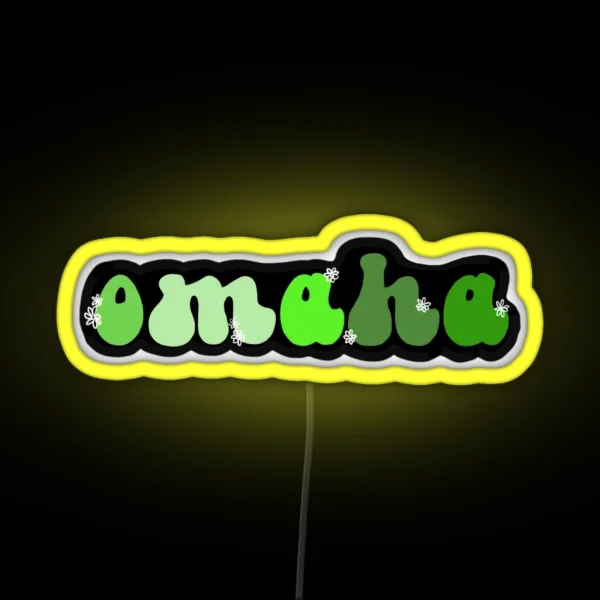 Groovy Omaha RGB Neon Sign