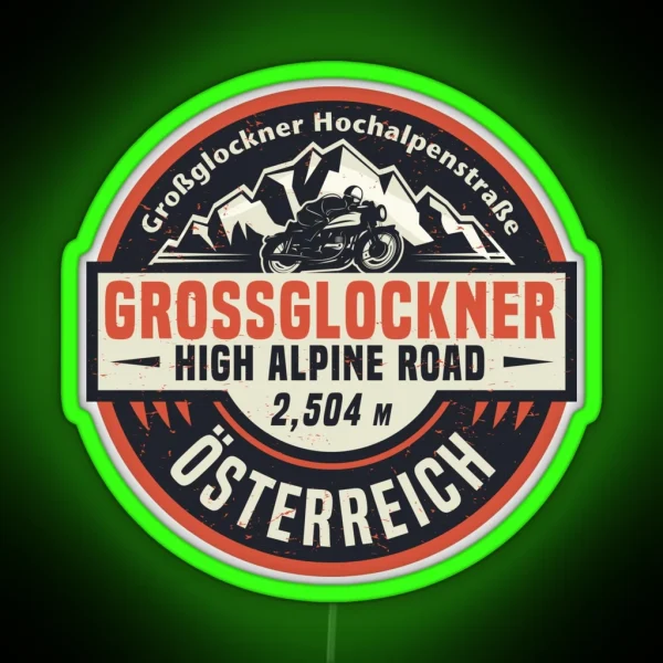 Grossglockner High Alpine Road RGB Neon Sign