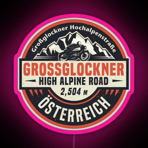 Grossglockner High Alpine Road RGB Neon Sign