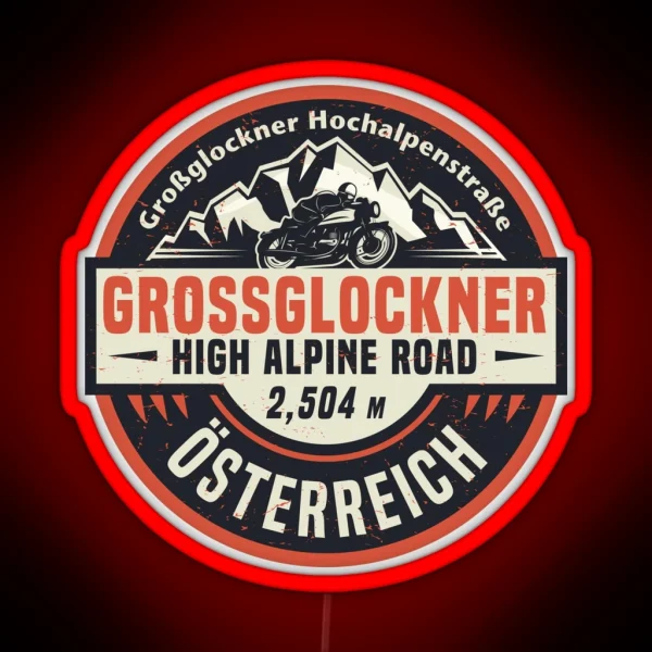 Grossglockner High Alpine Road RGB Neon Sign