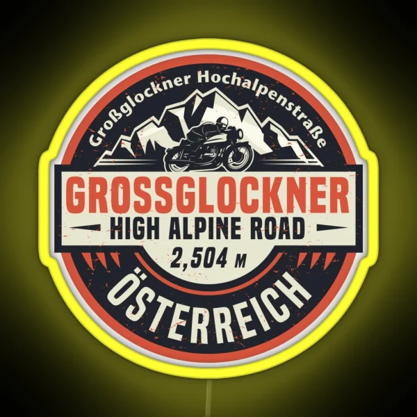 Grossglockner High Alpine Road RGB Neon Sign