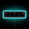 Grounding Technique For Anxiety 54321 RGB Neon Sign - Image 2