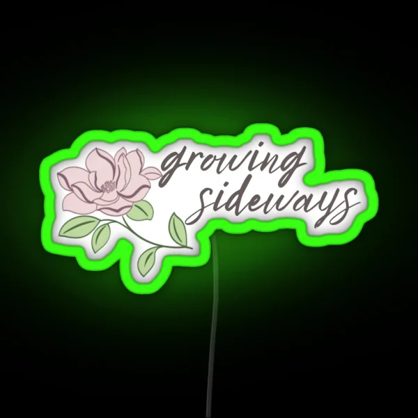 Growing Sideways RGB Neon Sign