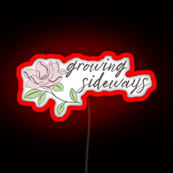 Growing Sideways RGB Neon Sign