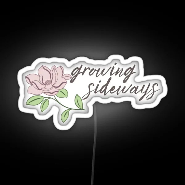 Growing Sideways RGB Neon Sign