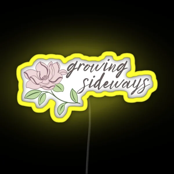 Growing Sideways RGB Neon Sign