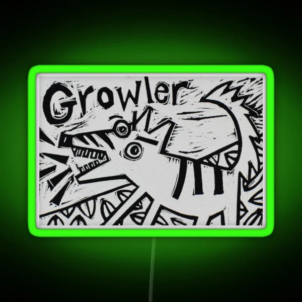 Growler RGB Neon Sign