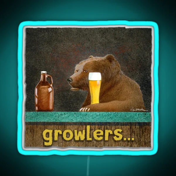 Growlers RGB Neon Sign