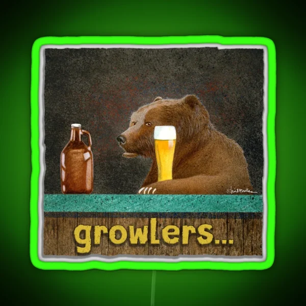Growlers RGB Neon Sign