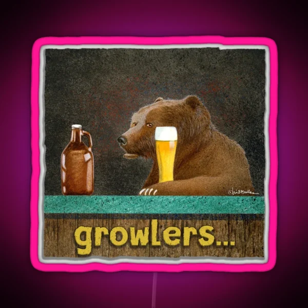 Growlers RGB Neon Sign