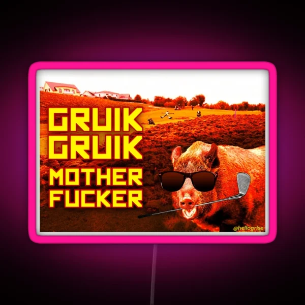 Gruik Gruik Motherfucker RGB Neon Sign