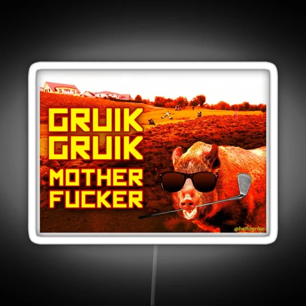 Gruik Gruik Motherfucker RGB Neon Sign
