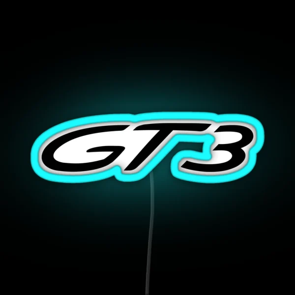 GT3 BLACK EMBLEM RGB Neon Sign