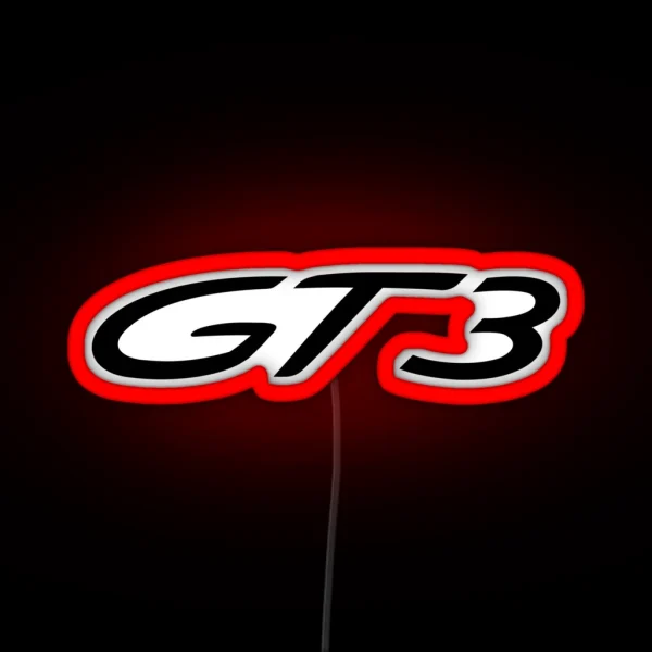 GT3 BLACK EMBLEM RGB Neon Sign