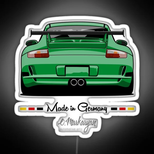 GT3 Green RGB Neon Sign