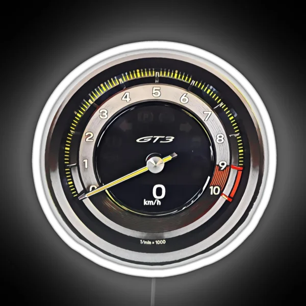 GT3 Rev Meter Tacho RGB Neon Sign