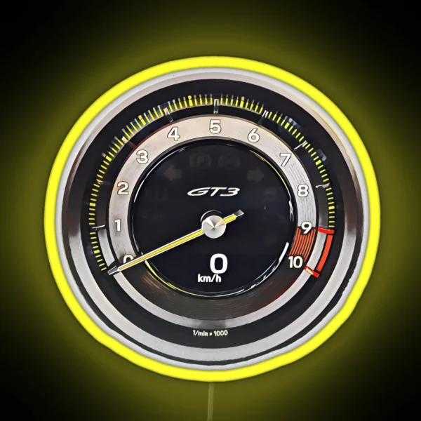 GT3 Rev Meter Tacho RGB Neon Sign
