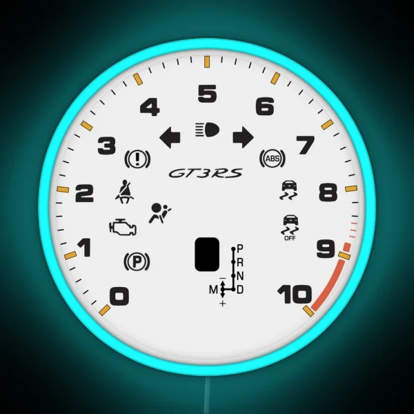 GT3 RS Gauge RGB Neon Sign