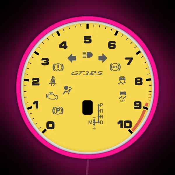 GT3 RS Gauge RGB Neon Sign