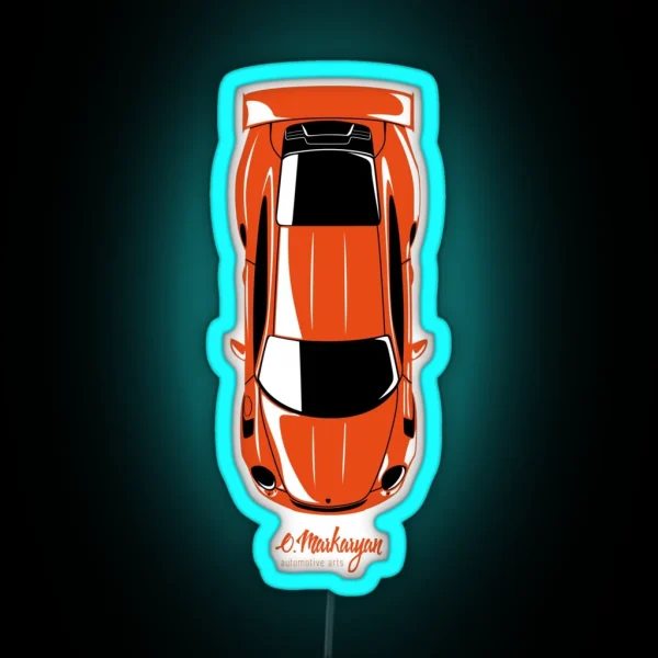 GT3 RS Top View RGB Neon Sign
