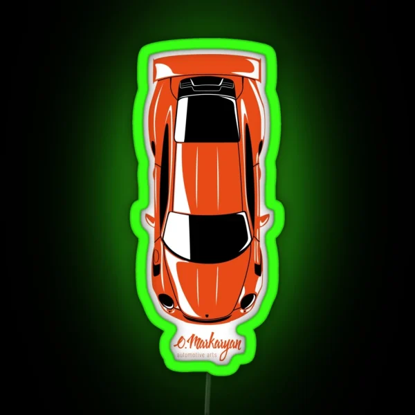 GT3 RS Top View RGB Neon Sign
