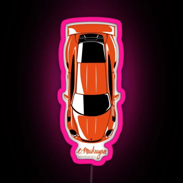GT3 RS Top View RGB Neon Sign