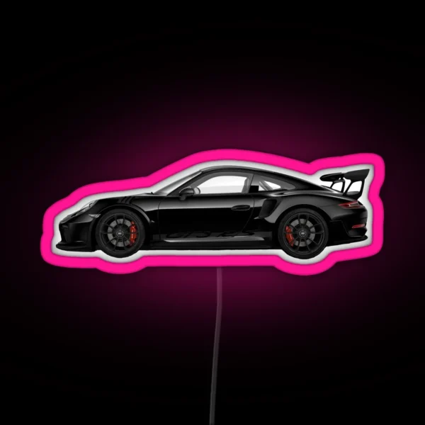 GT3RS Black RGB Neon Sign