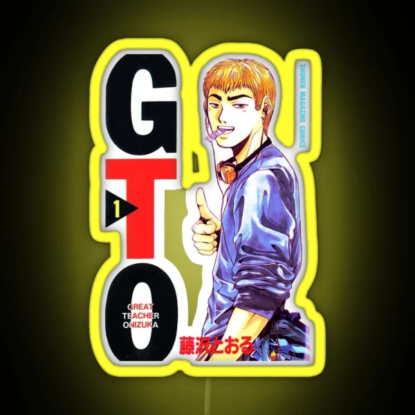 GTO Greatest Teacher Onizuka Manga RGB Neon Sign