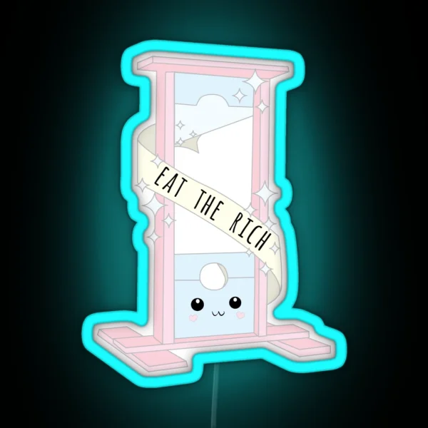 Guillotine Chan Uwu RGB Neon Sign