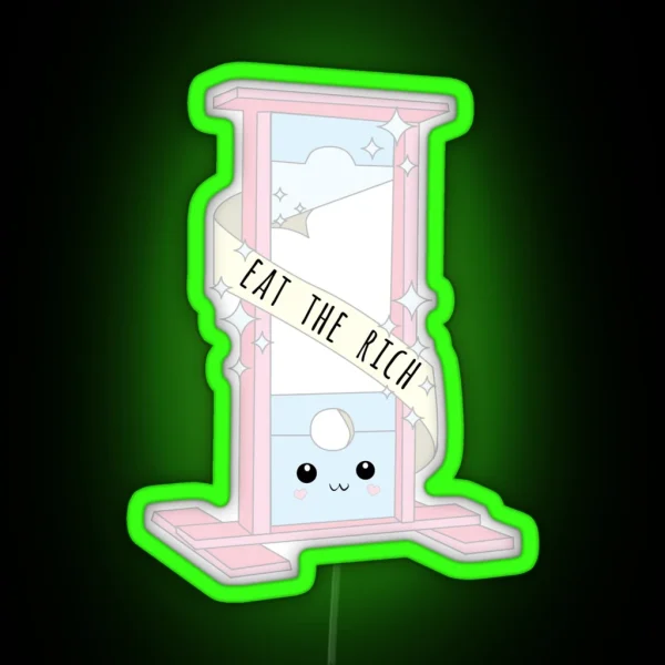 Guillotine Chan Uwu RGB Neon Sign