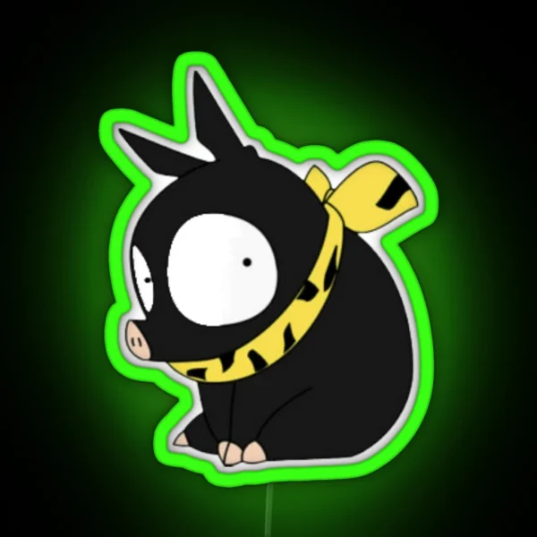Guilty Ranma Piggy ORIGINAL DRAWN RGB Neon Sign