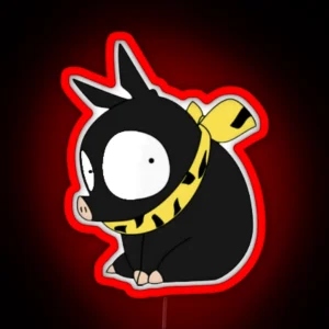 Guilty Ranma Piggy ORIGINAL DRAWN RGB Neon Sign