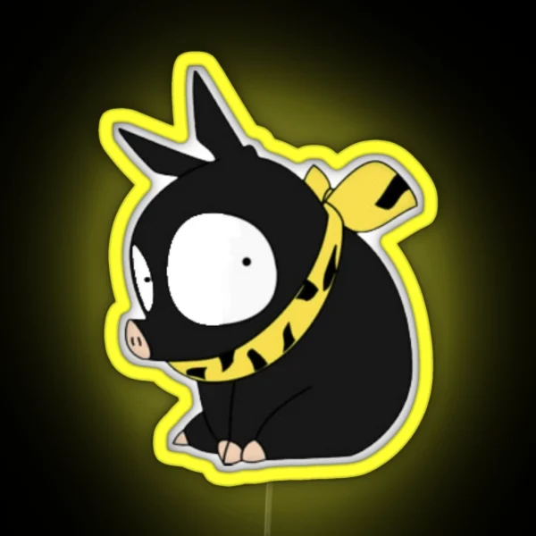 Guilty Ranma Piggy ORIGINAL DRAWN RGB Neon Sign